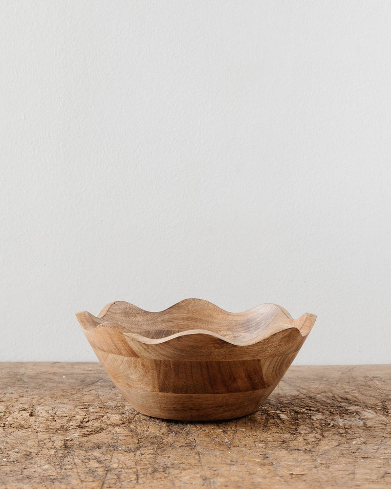 Wavy Edge Wooden Bowls - Lone Fox