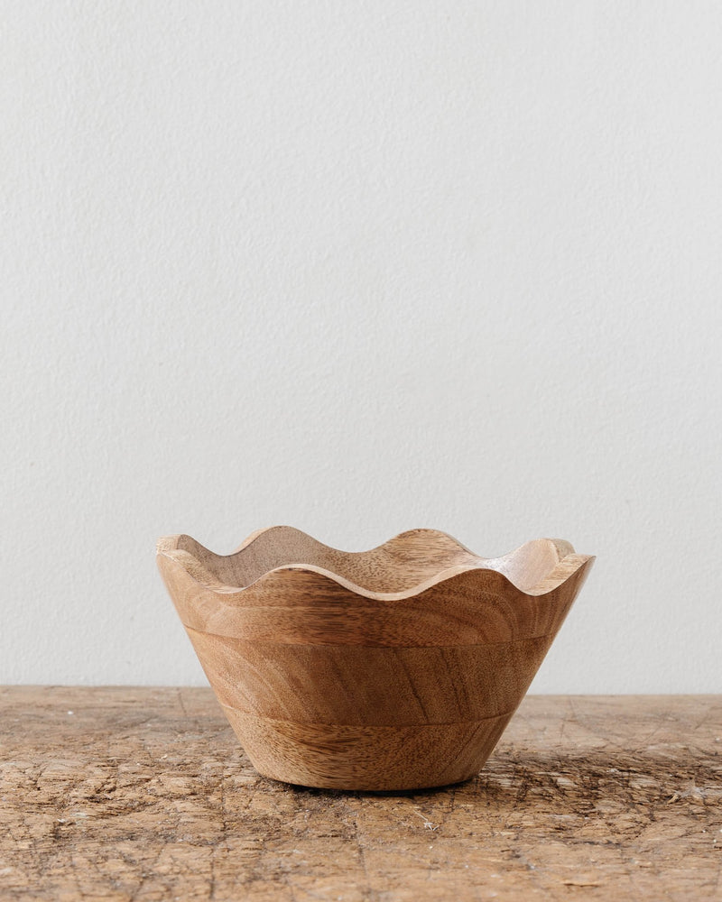 Wavy Edge Wooden Bowls - Lone Fox