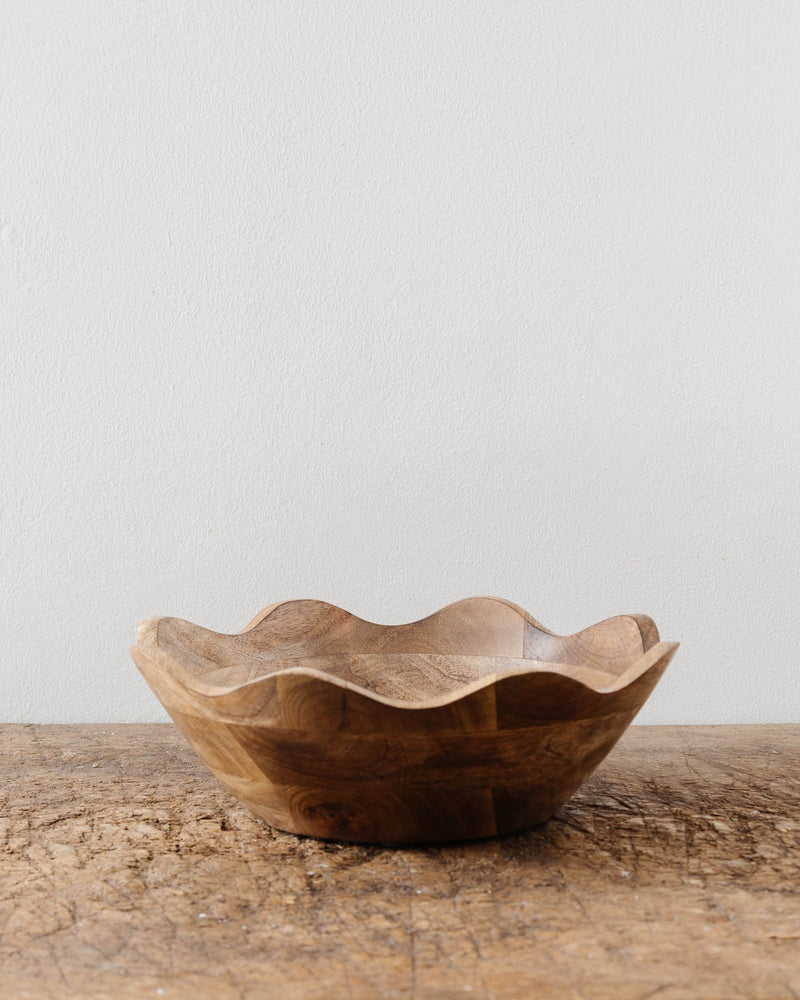 Wavy Edge Wooden Bowls - Lone Fox