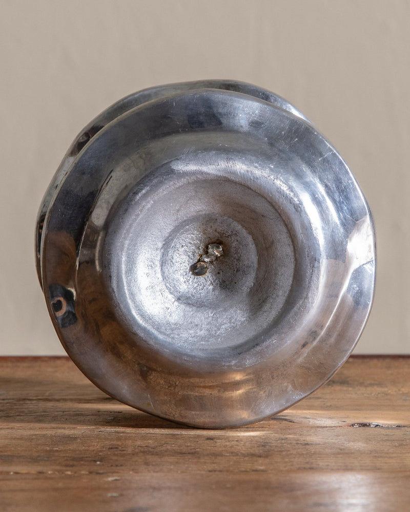 Wavy Silver Pedestal Candy Dish - Lone Fox