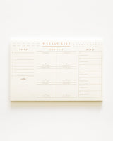 Weekly List Pad - Lone Fox