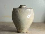 Wild Clay Shouldered Vase with Wild Oats Motif - Lone Fox