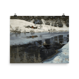 "Winter at the River Simoa" Art Print - Lone Fox