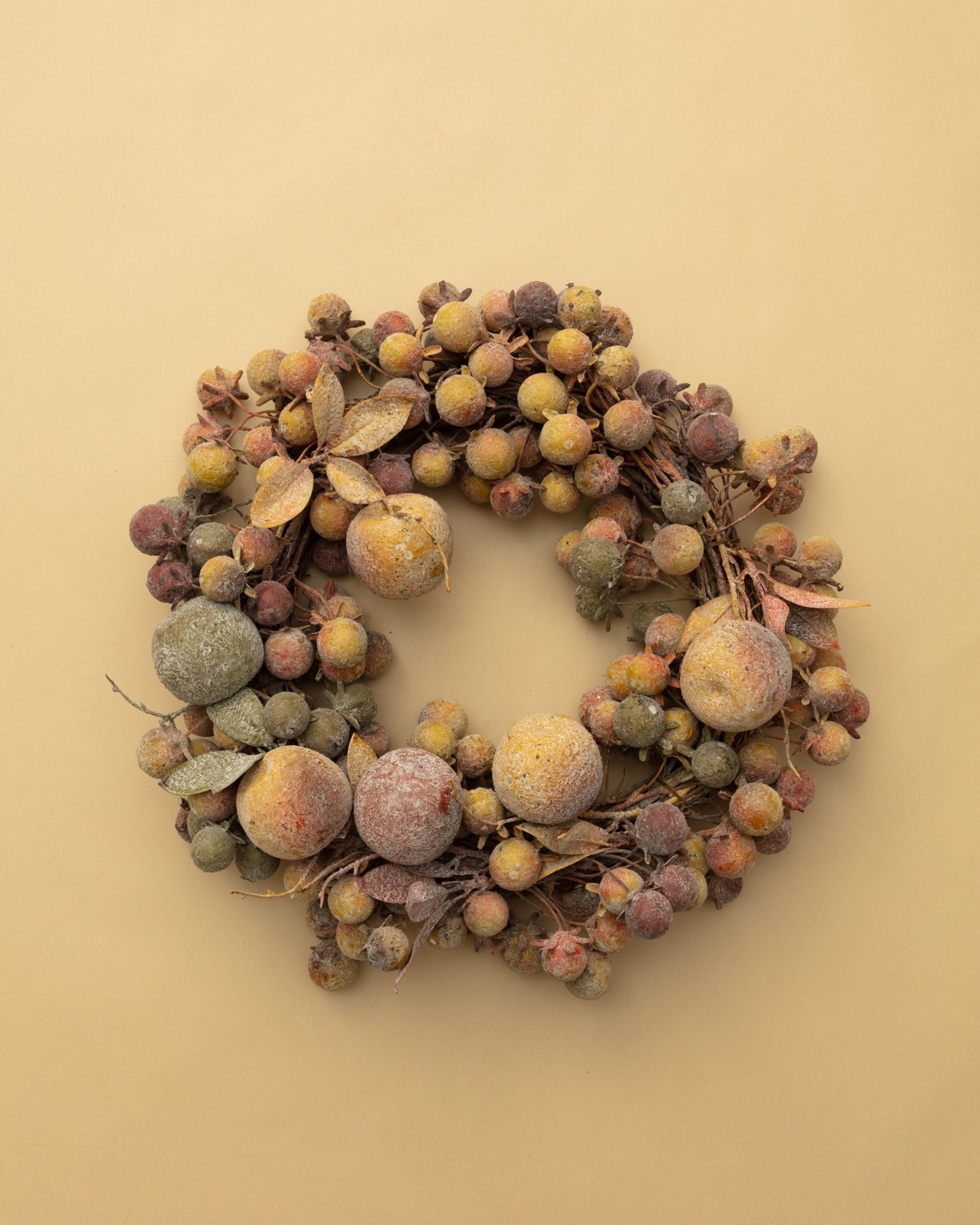 Winter Frosted Orchard Wreath - Lone Fox