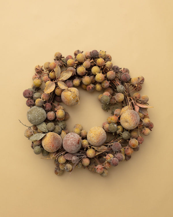 Winter Frosted Orchard Wreath - Lone Fox