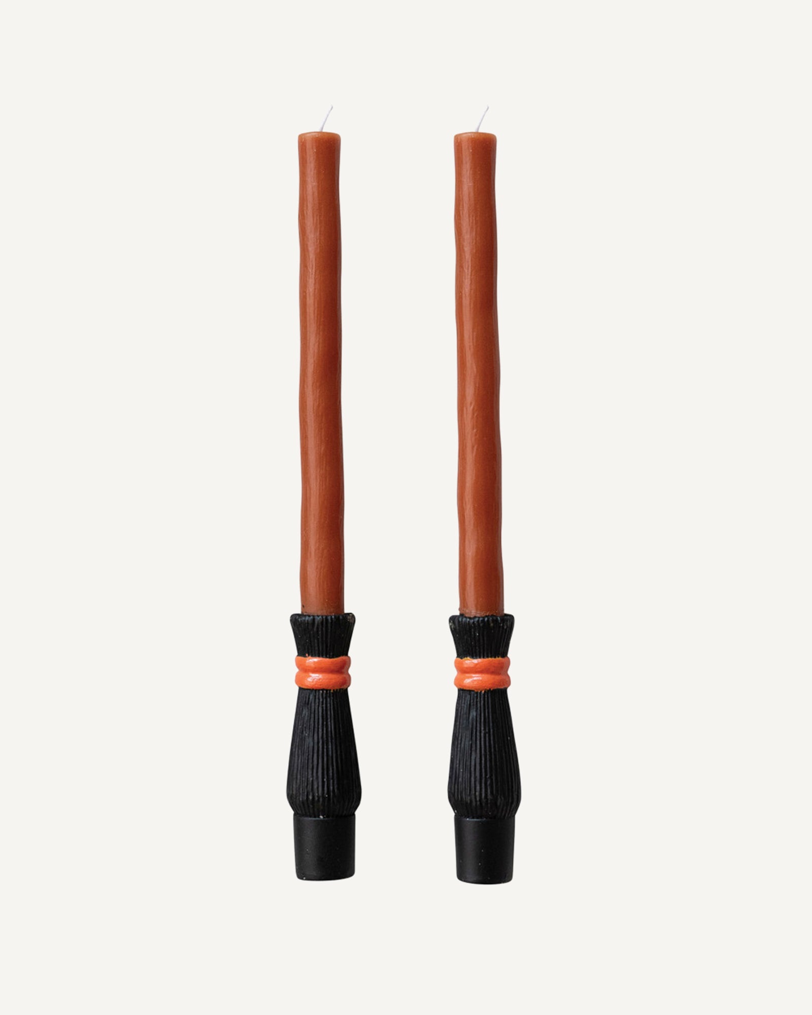 Witch Broom Taper Candles (Set of 2) - Lone Fox