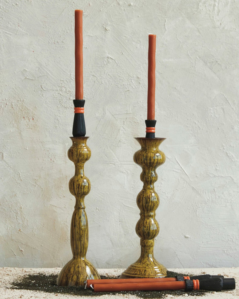 Witch Broom Taper Candles (Set of 2) - Lone Fox