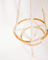 Wood + Macrame Hanging Planter - Lone Fox