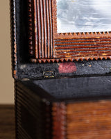 Wood Tramp Art Box w/ Cross Detail, United States, 1940's - Lone Fox