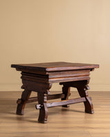 Wood Trestle Base Money Changer's Table, France, Early 20th Century - Lone Fox