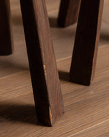 Wooden and Rope Stools Manner of Audoux - Minet, 1960's (2 available) - Lone Fox