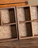 Wooden Box with Compartments, Early 20th Century - Lone Fox