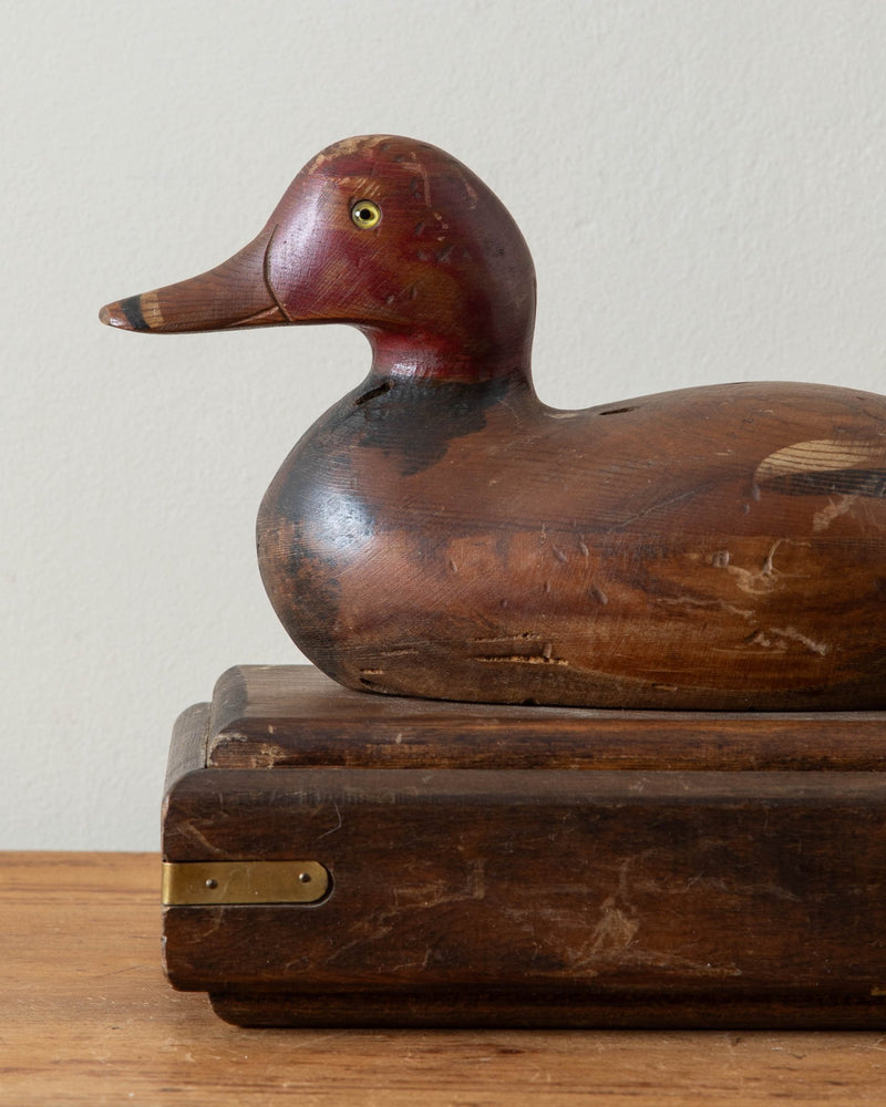 Wooden Duck Decoy Box, 1940's - Lone Fox