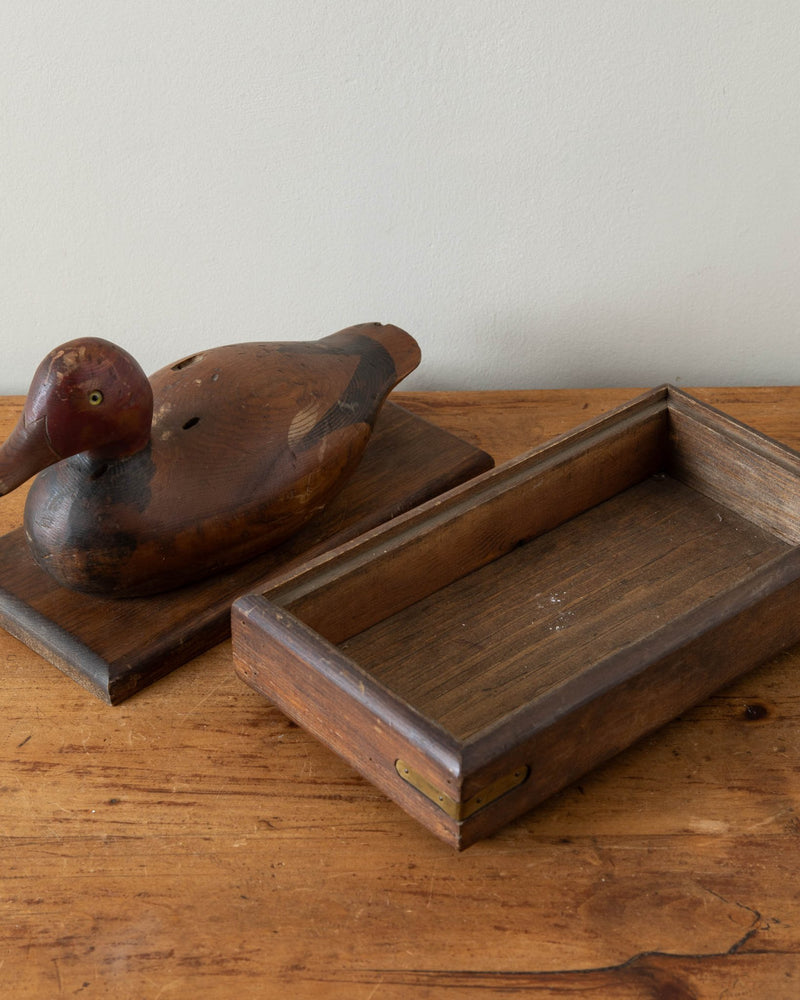 Wooden Duck Decoy Box, 1940's - Lone Fox