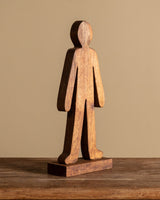 Wooden Figure Object, American, 1980's - Lone Fox