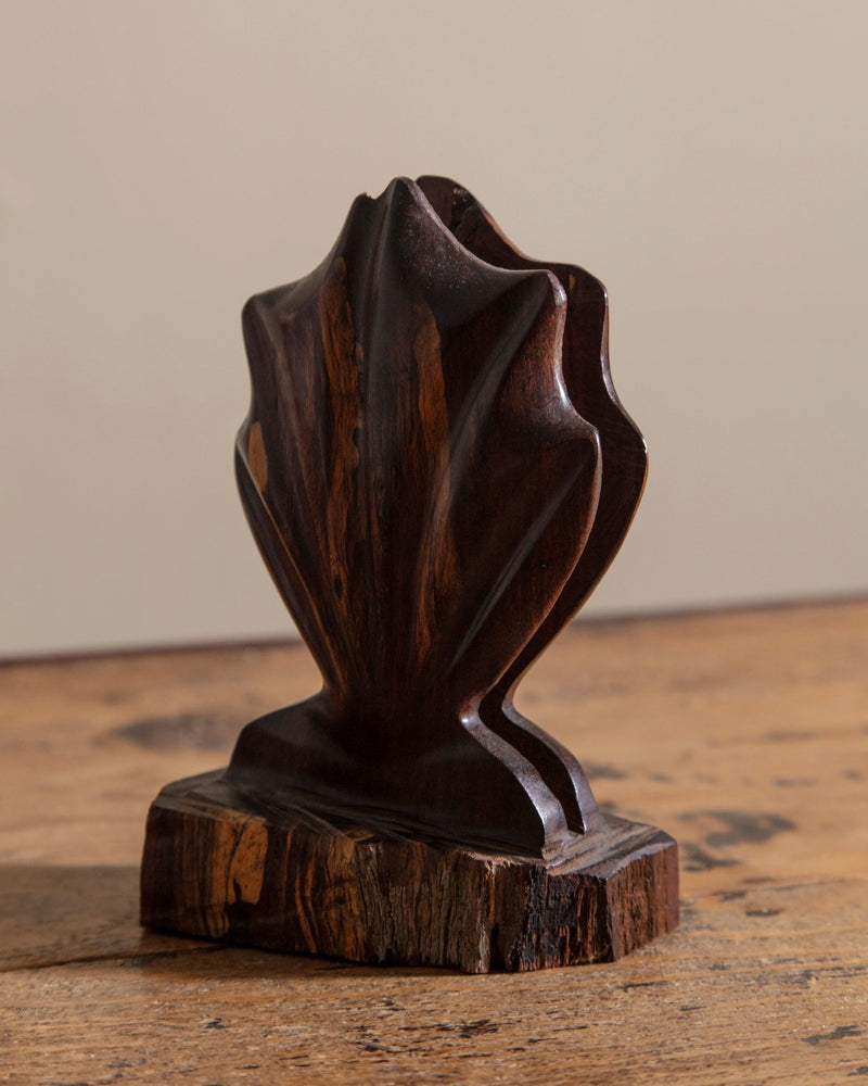 Wooden Shell Letter Holder/Napkin Holder - Lone Fox