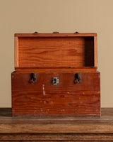 Wooden Tool Box with Handle, American, 1940's - Lone Fox