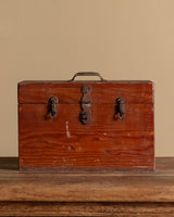Wooden Tool Box with Handle, American, 1940's - Lone Fox