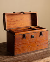 Wooden Tool Box with Handle, American, 1940's - Lone Fox