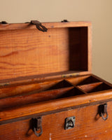 Wooden Tool Box with Handle, American, 1940's - Lone Fox