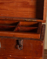 Wooden Tool Box with Handle, American, 1940's - Lone Fox