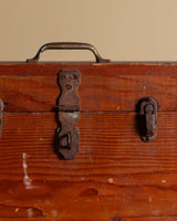 Wooden Tool Box with Handle, American, 1940's - Lone Fox