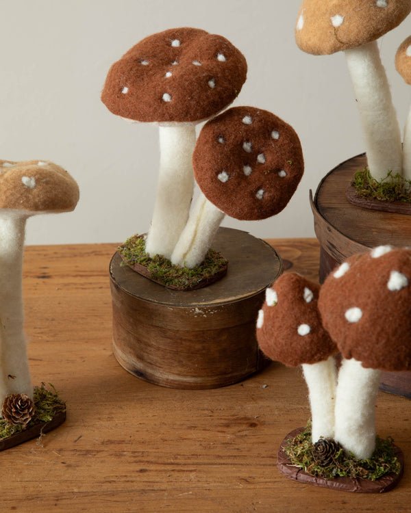 Woodland Felt Mushrooms - Lone Fox