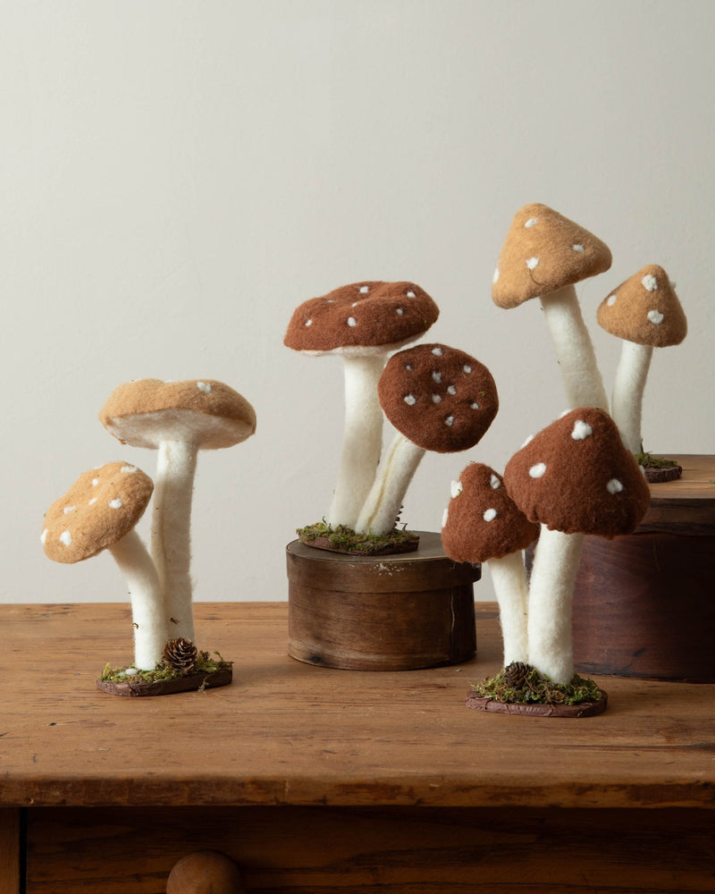 Woodland Felt Mushrooms - Lone Fox