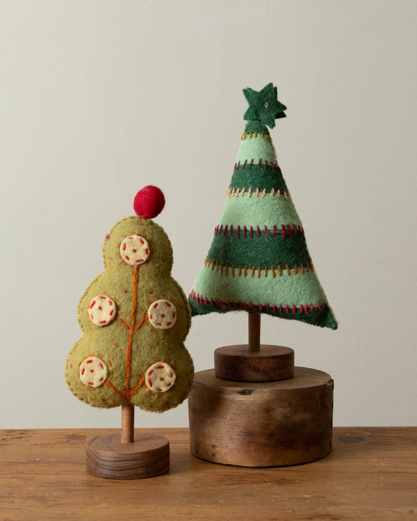 Wool Felt Christmas Trees - Lone Fox