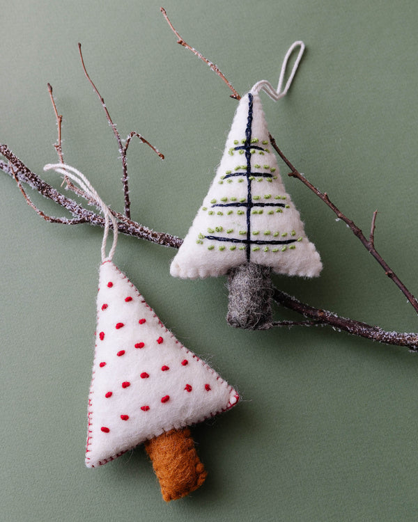 Wool Felt Tree Ornament - Lone Fox