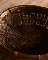 Woven Bamboo Basket with Handle, Japan, 1960's - Lone Fox