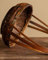 Woven Bamboo Basket with Handle, Japan, 1960's - Lone Fox