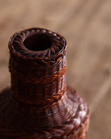 Woven Bamboo Vase, Japan, 1960's - Lone Fox