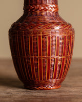 Woven Bamboo Vase, Japan, 1960's - Lone Fox