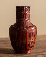 Woven Bamboo Vase, Japan, 1960's - Lone Fox