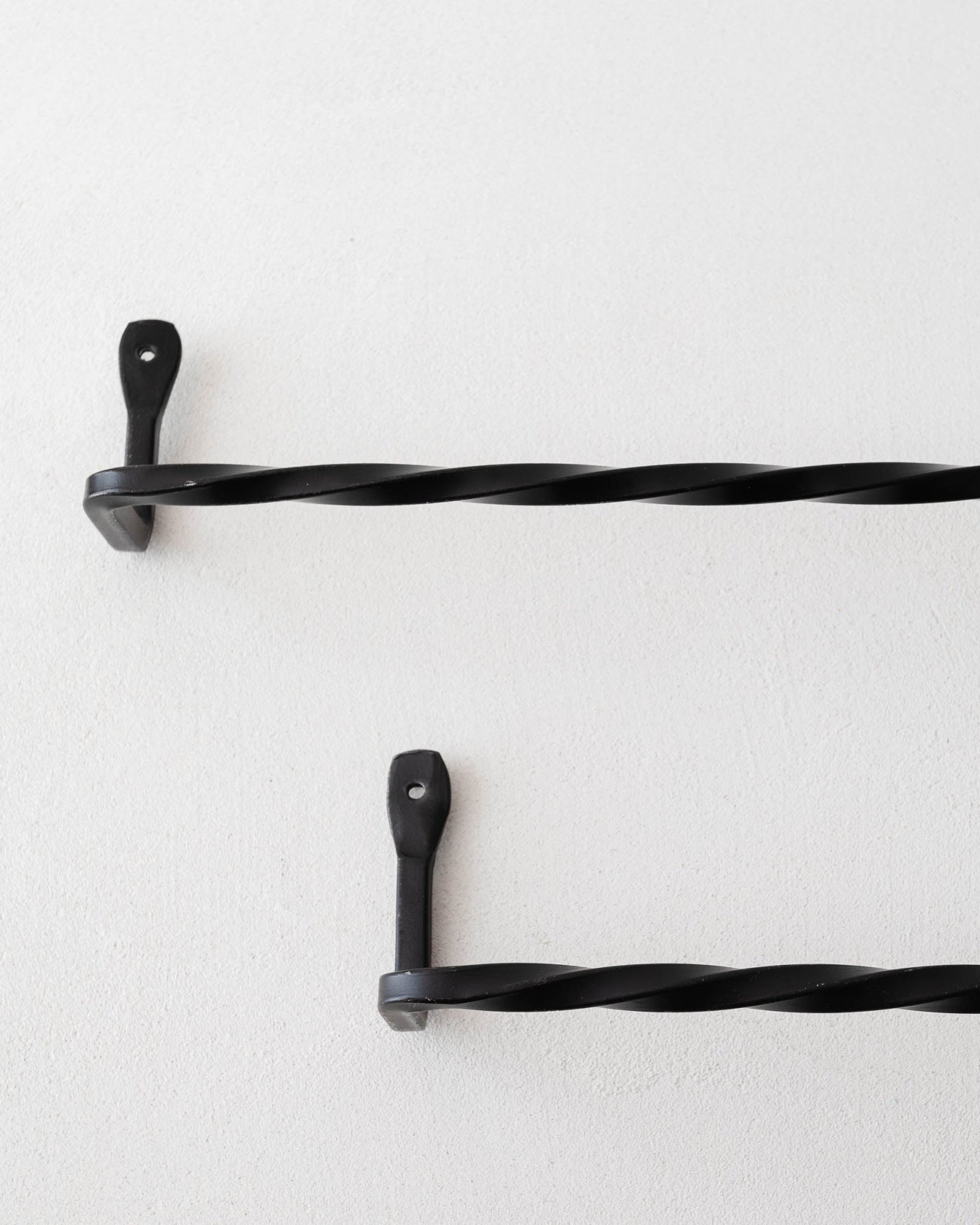 Wrought Iron Twisted Towel Bars Lone Fox