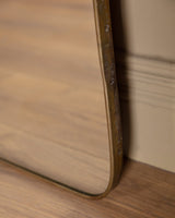 X-Large Tapered Brass Mirror 1, Italy, 1980s - Lone Fox