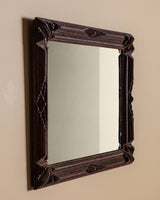 X - Large Tramp Art Diamond Mirror with Stepped Corners, American, 19th Century - Lone Fox