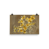 "Yellow and Orange Flowers" Art Print - Lone Fox