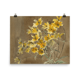 "Yellow and Orange Flowers" Art Print - Lone Fox