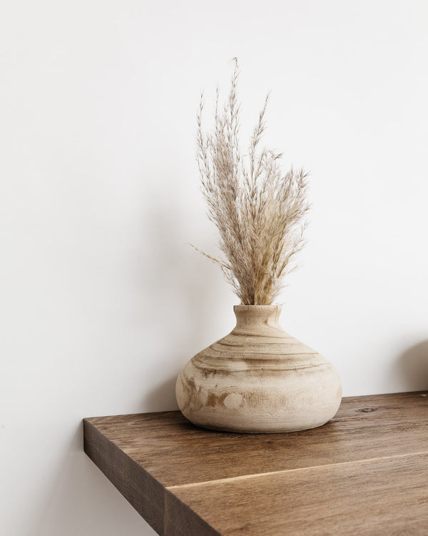 Rhea Wood Vase