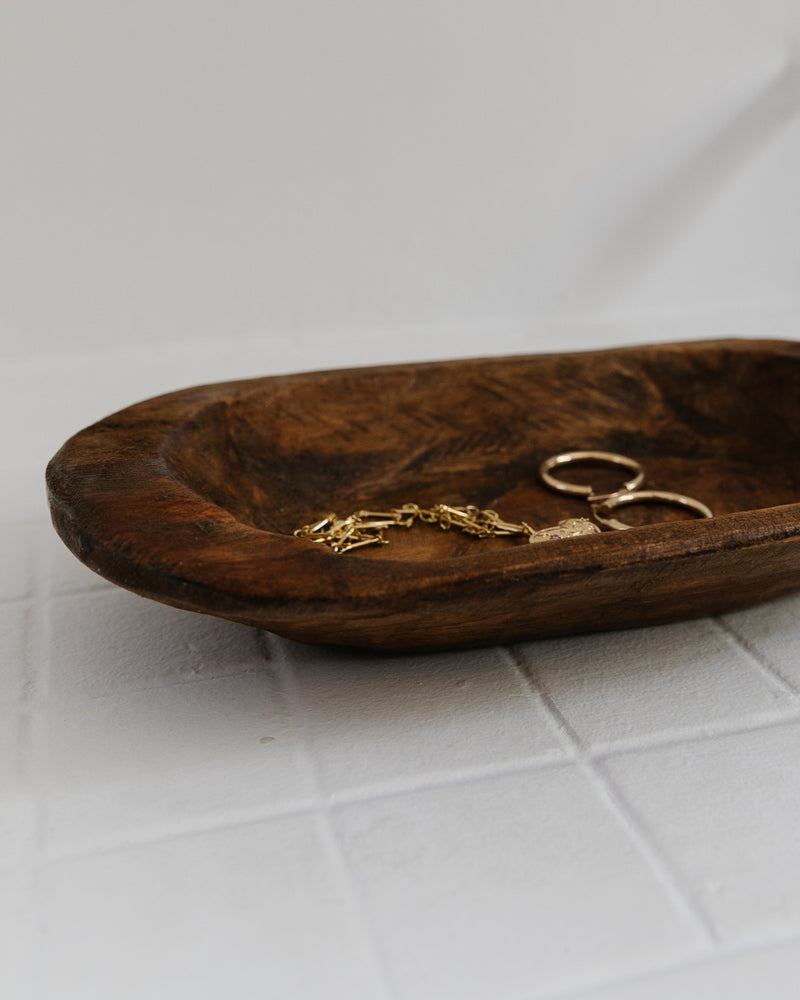 Camden Hand Carved Wood Bowl