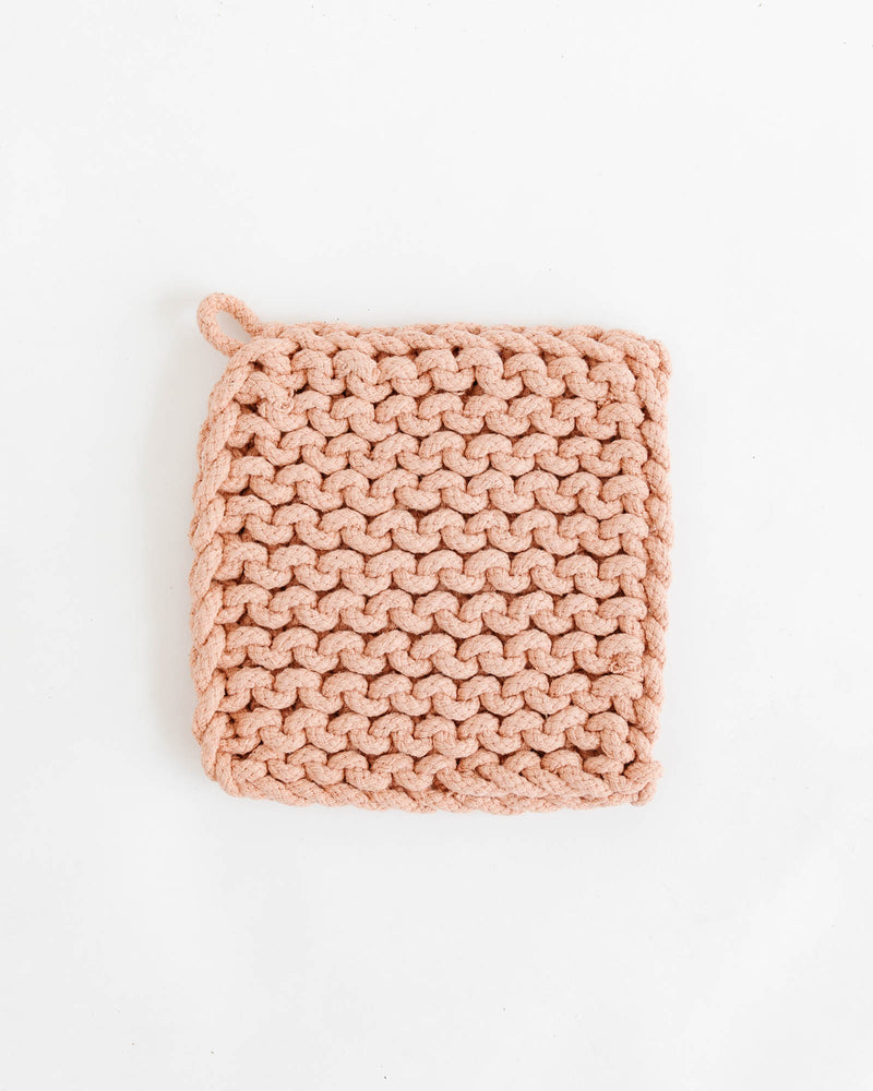 Crocheted Pot Holder- Pastel