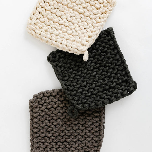 Chunky Melange Hand Knit Pot Holders – Saint Seneca