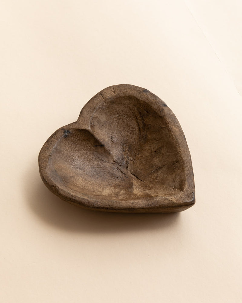 Chiara Heart Wooden Bowl