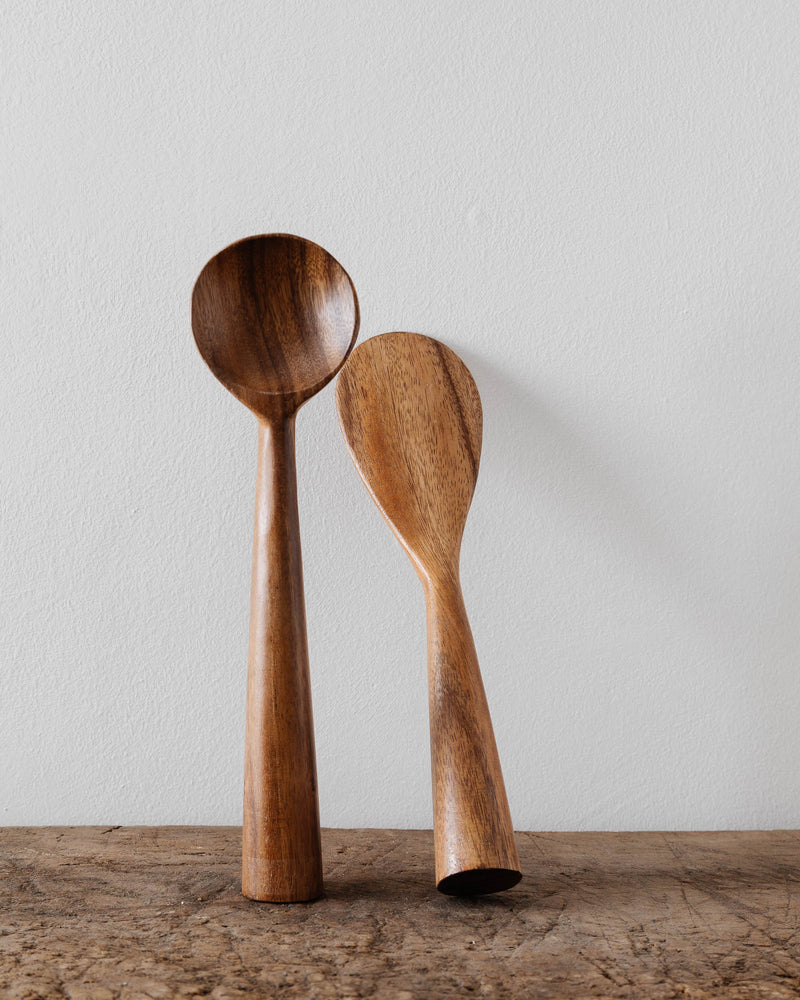 Acacia Wood Standing Spoons