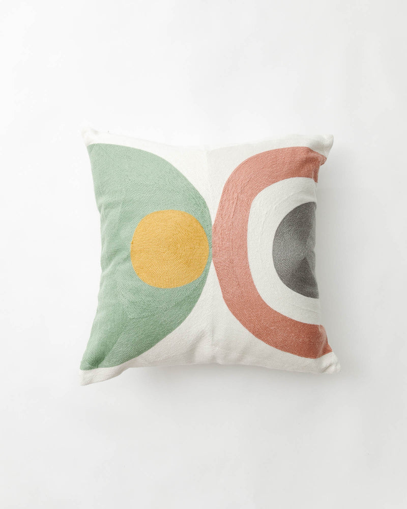 Oslo Geo Embroidered Pillow Cover