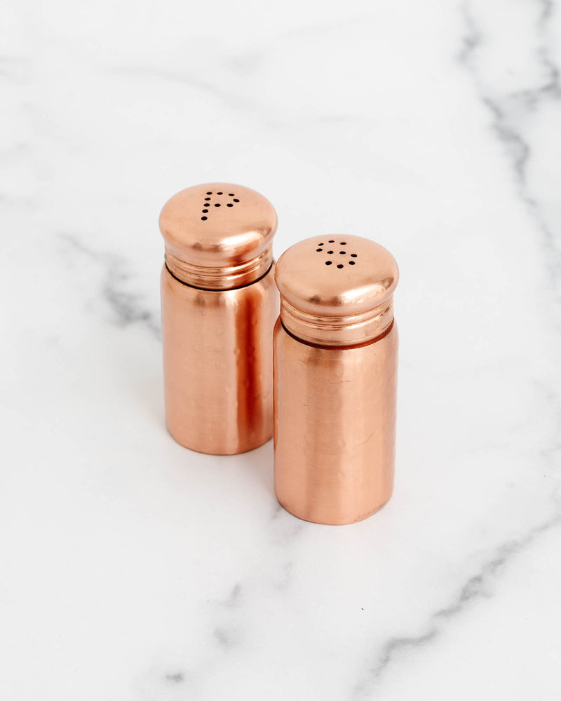 Copper Salt + Pepper Shakers