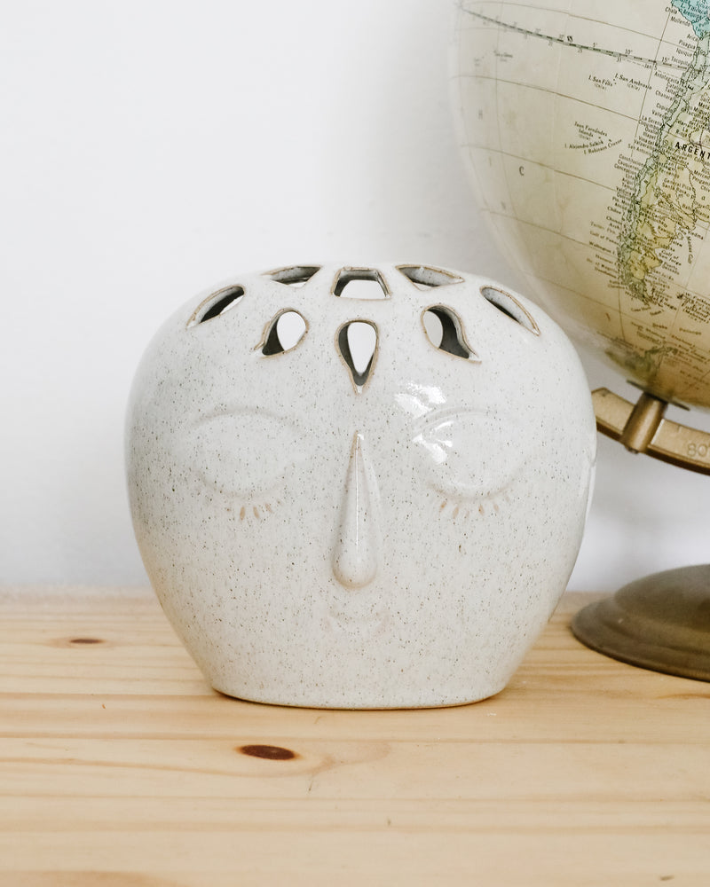 Mariel Stoneware Face Vase