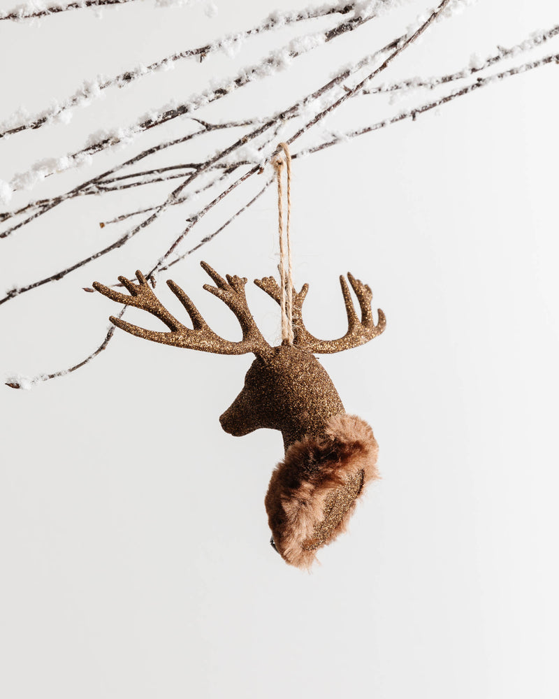 Copper Deer Bust Ornament